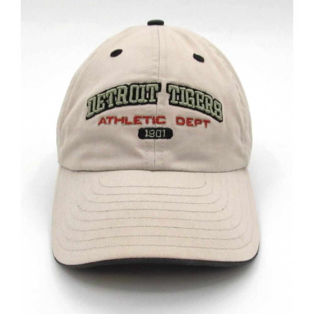 Detroit Tigers MLB Hat by New Era – Vintage Khaki Cap Adjustable